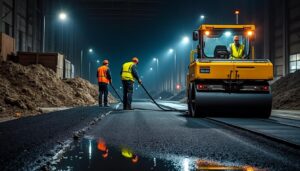 Recyclage des matériaux bitumineux sur les chantiers de routes industrielles