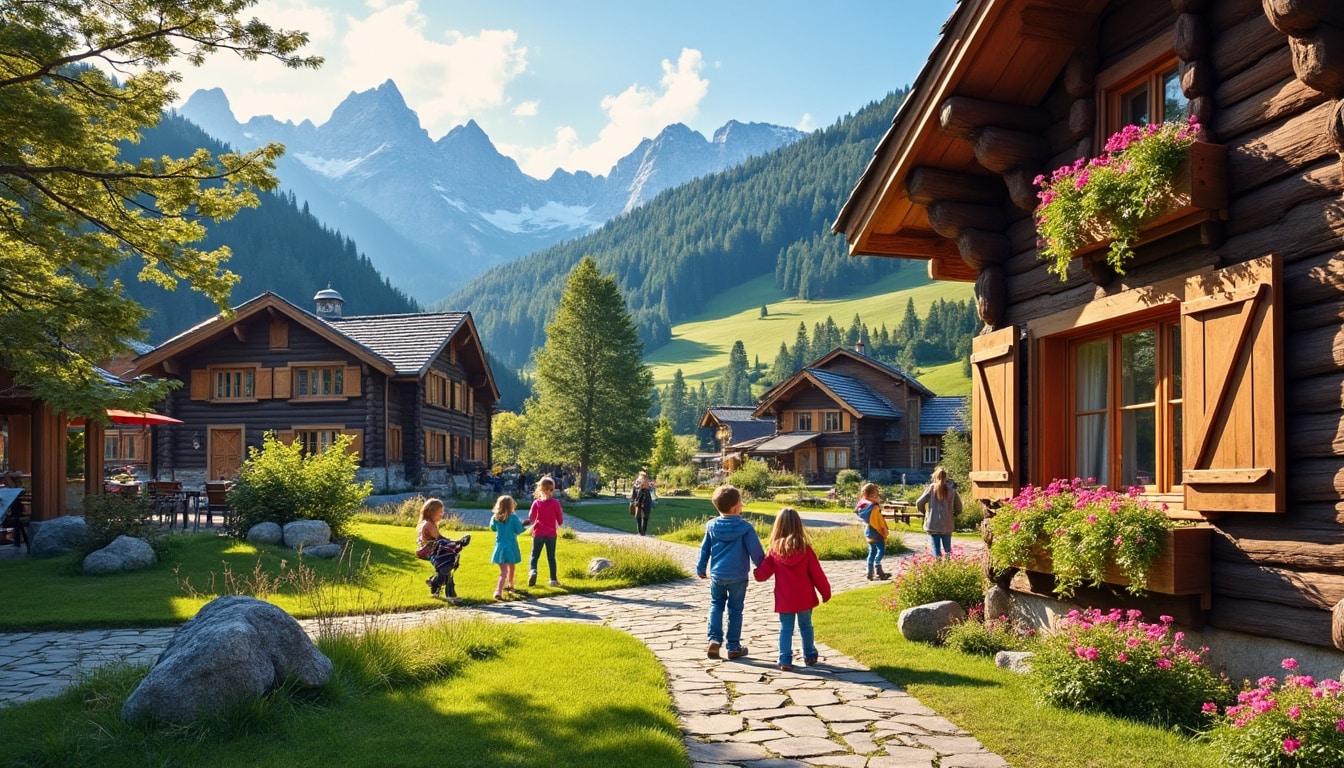 Illustration: Découvrir le cadre naturel et l’identité du village club en montagne